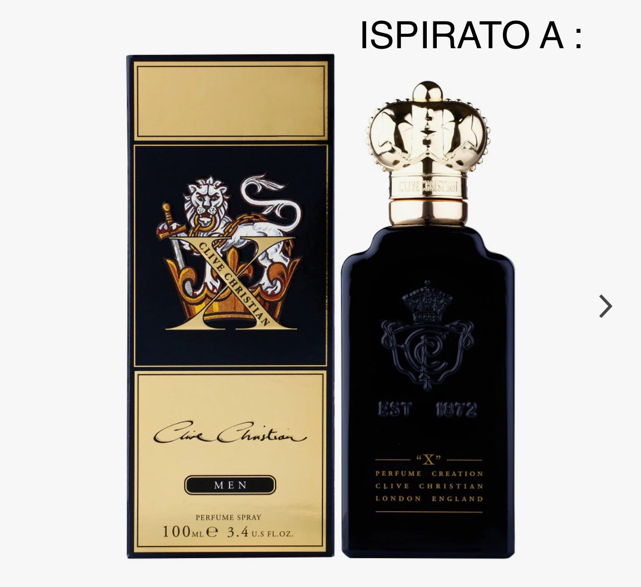 Olfazeta profumo Uomo Luxury 50ml - Ispirato a X FOR MEN di CLIVE CHRISTIAN - cod. 075