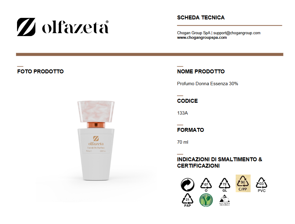 Olfazeta Profumo 70 ml Donna ispirato a PRADA PARADOXE - Cod: 133