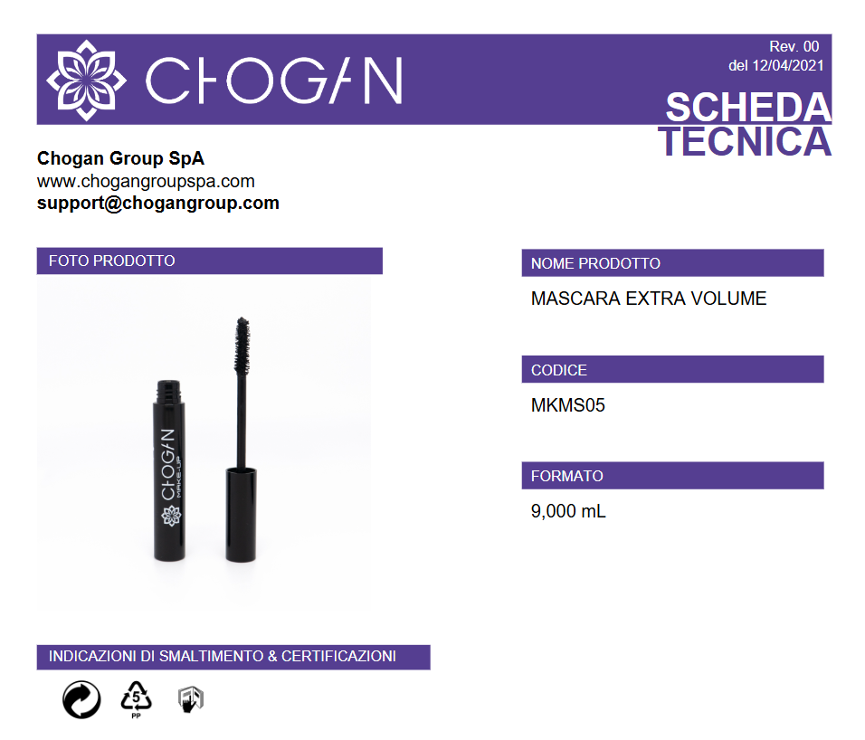 CHOGAN MASCARA EXTRA VOLUME