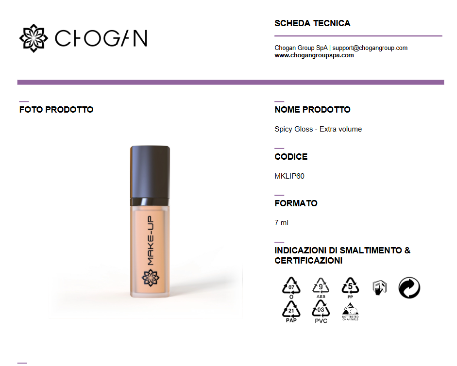 CHOGAN Spicy Gloss - Extra volume