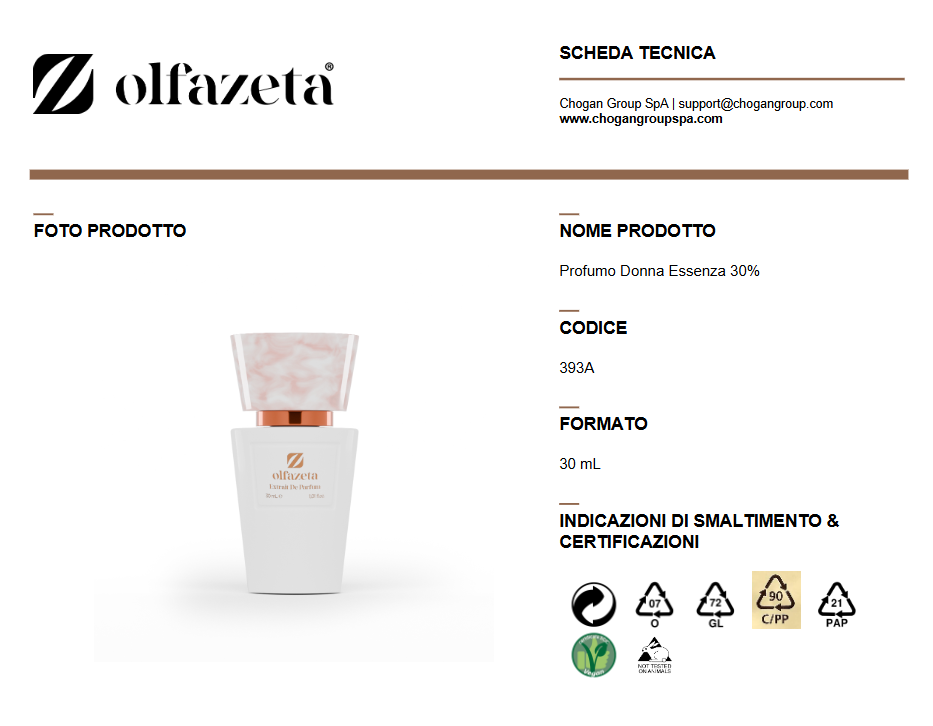 Olfazeta Profumo 30 ml Donna ispirato a AVENTUS FOR HER di CREED - Cod: 393
