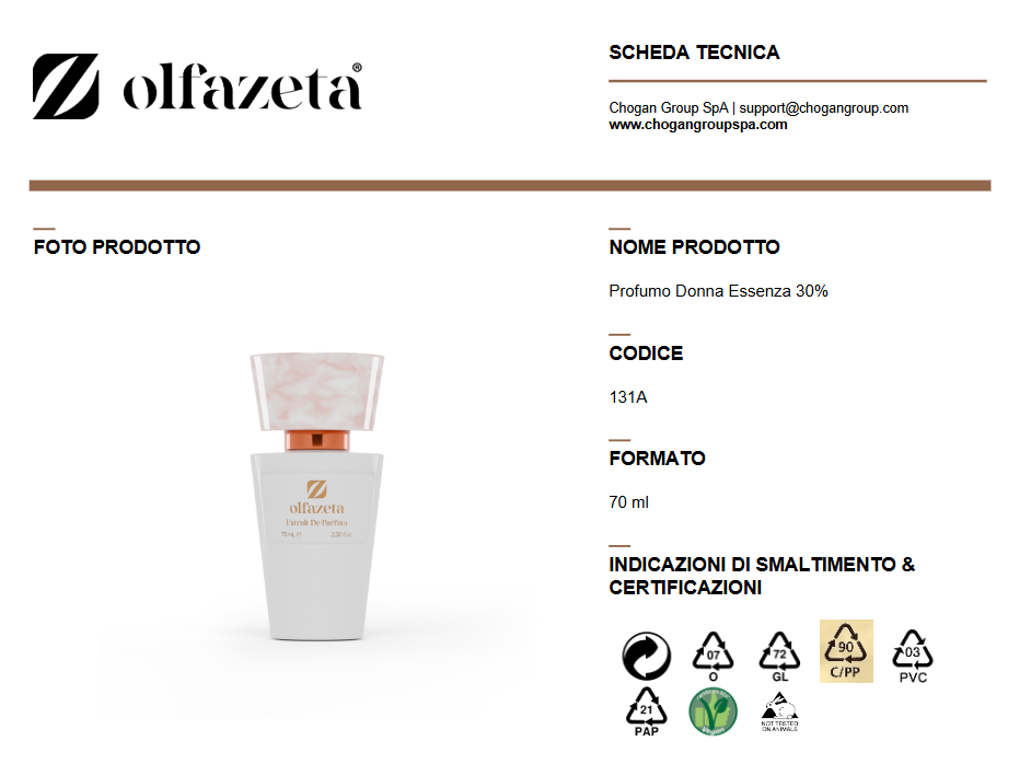 Olfazeta Profumo 70 ml Donna ispirato a GOOD GIRL di CAROLINA HERRERA - Cod: 131
