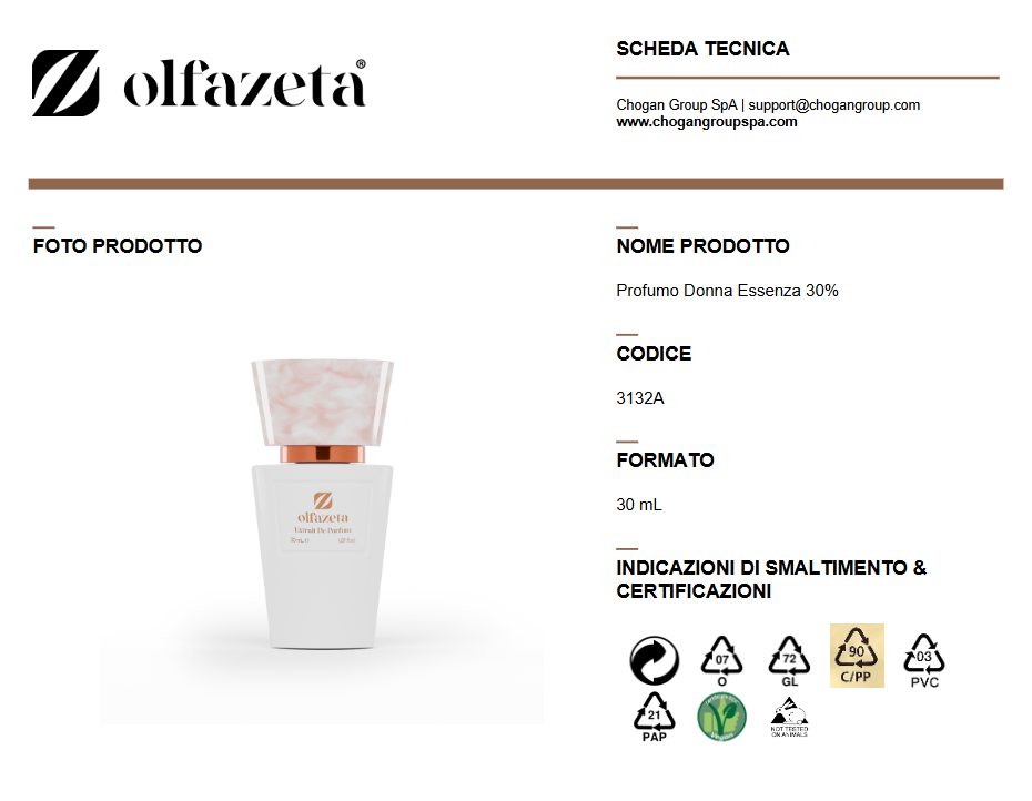 Olfazeta Profumo 30 ml Donna ispirato a MY WAY di GIORGIO ARMANI - Cod: 3132