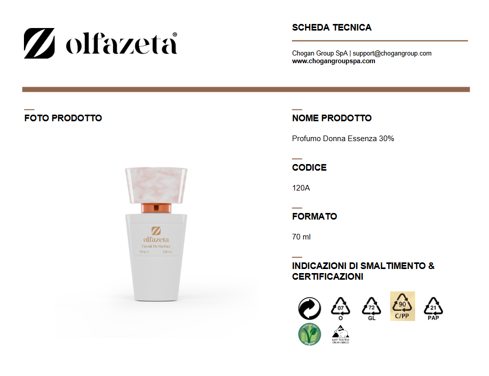 Olfazeta Profumo 70 ml Donna ispirato a LA PETITE ROBE NOIR GUERLAIN - Cod: 120